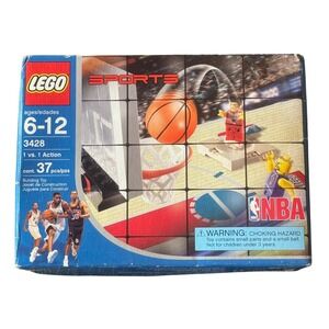 LEGO Sports NBA 3428 Action 1 vs 1 Basketball Building Toy Set RARE